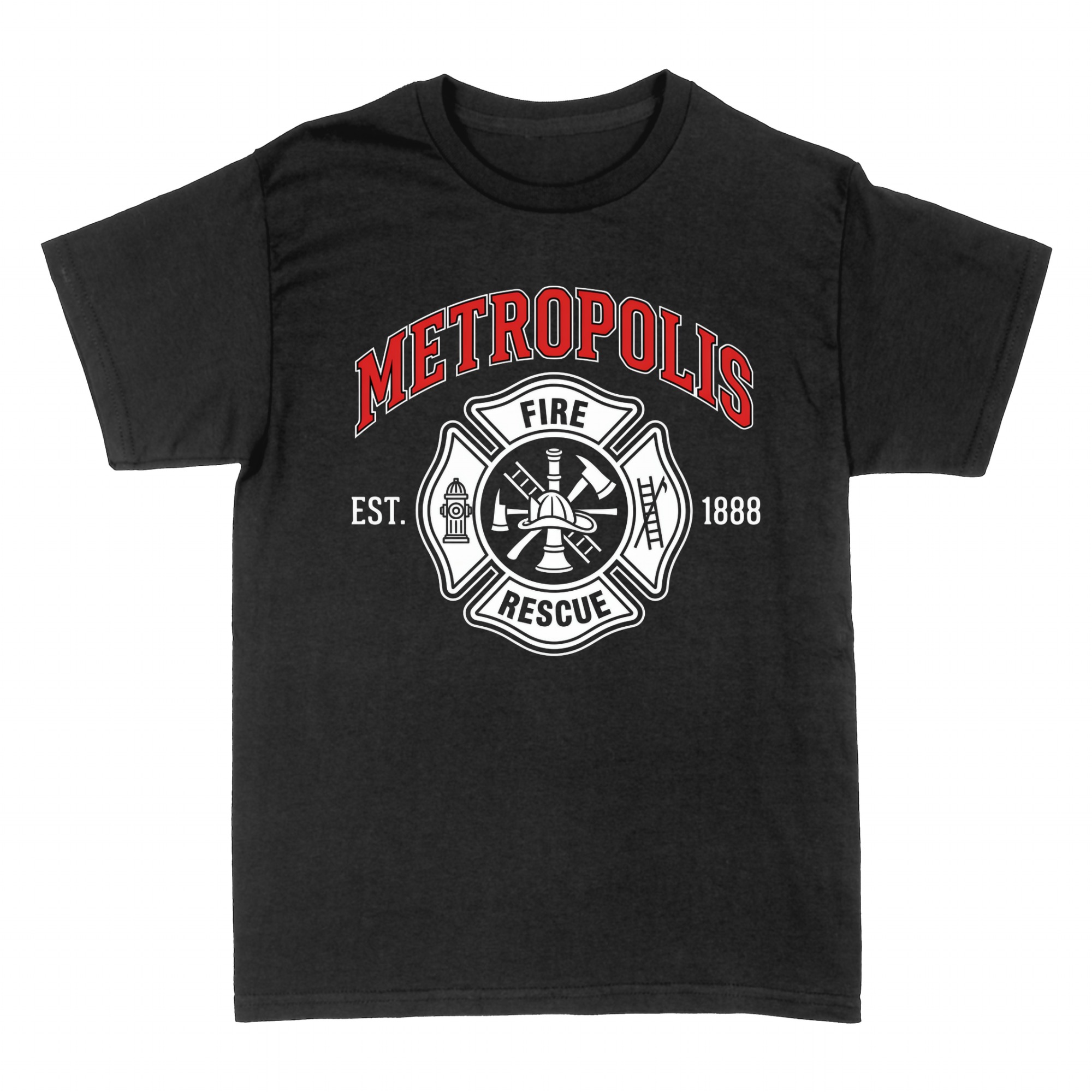 T-shirts: Pompier Embl&egrave;me Metropolis