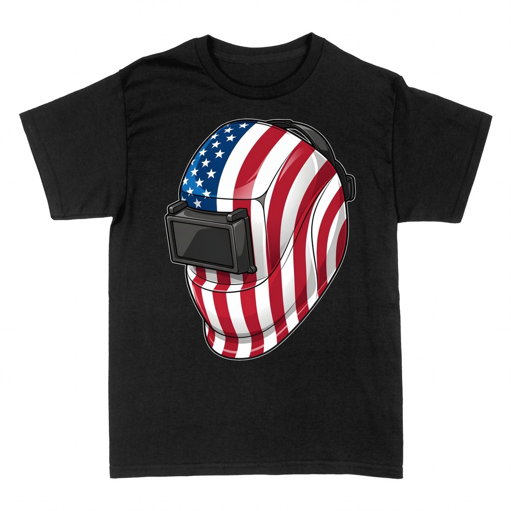 T-shirts: Masque de soudeur au drapeau am&eacute;ricain