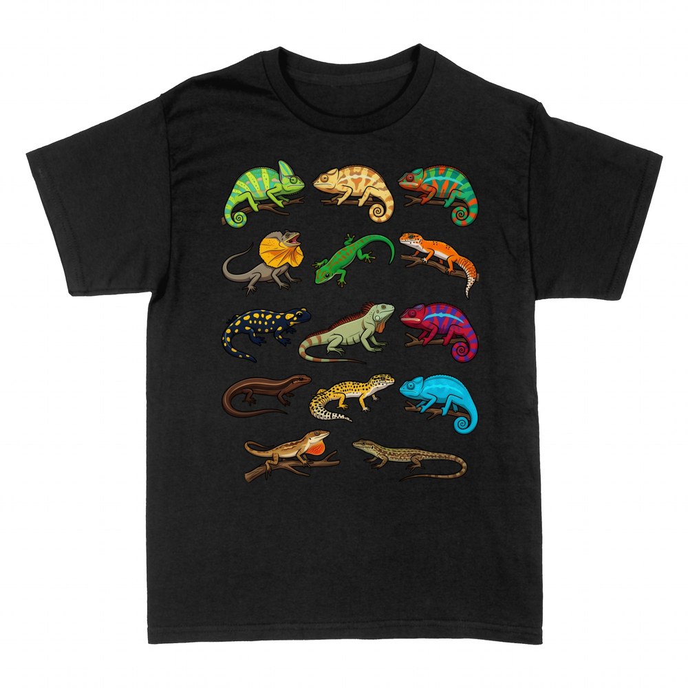 T-shirts: Reptiles et l&eacute;zards illustr&eacute;s