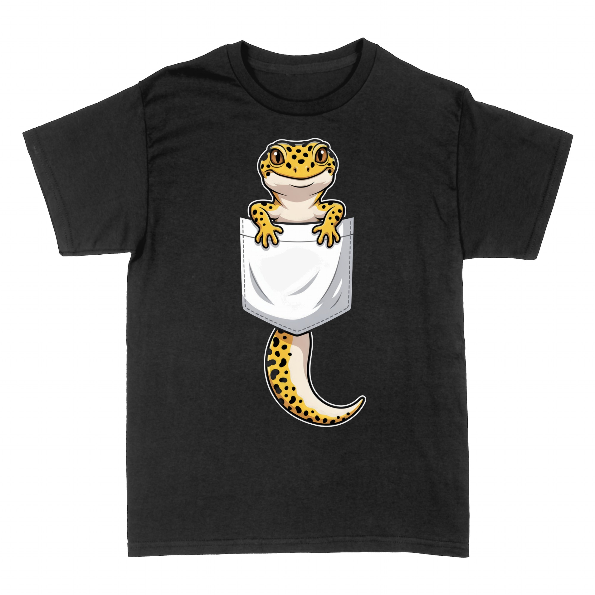 T-shirts: Gecko L&eacute;opard Mignon dans une Poche