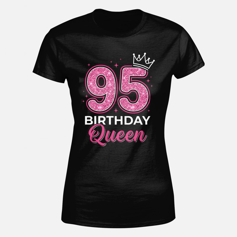 T-shirts: 95 ans reine d'anniversaire couronne