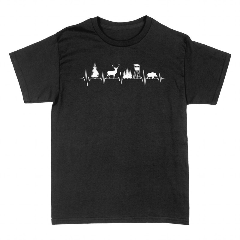 T-shirts: Battement de chasseur cerf et sanglier