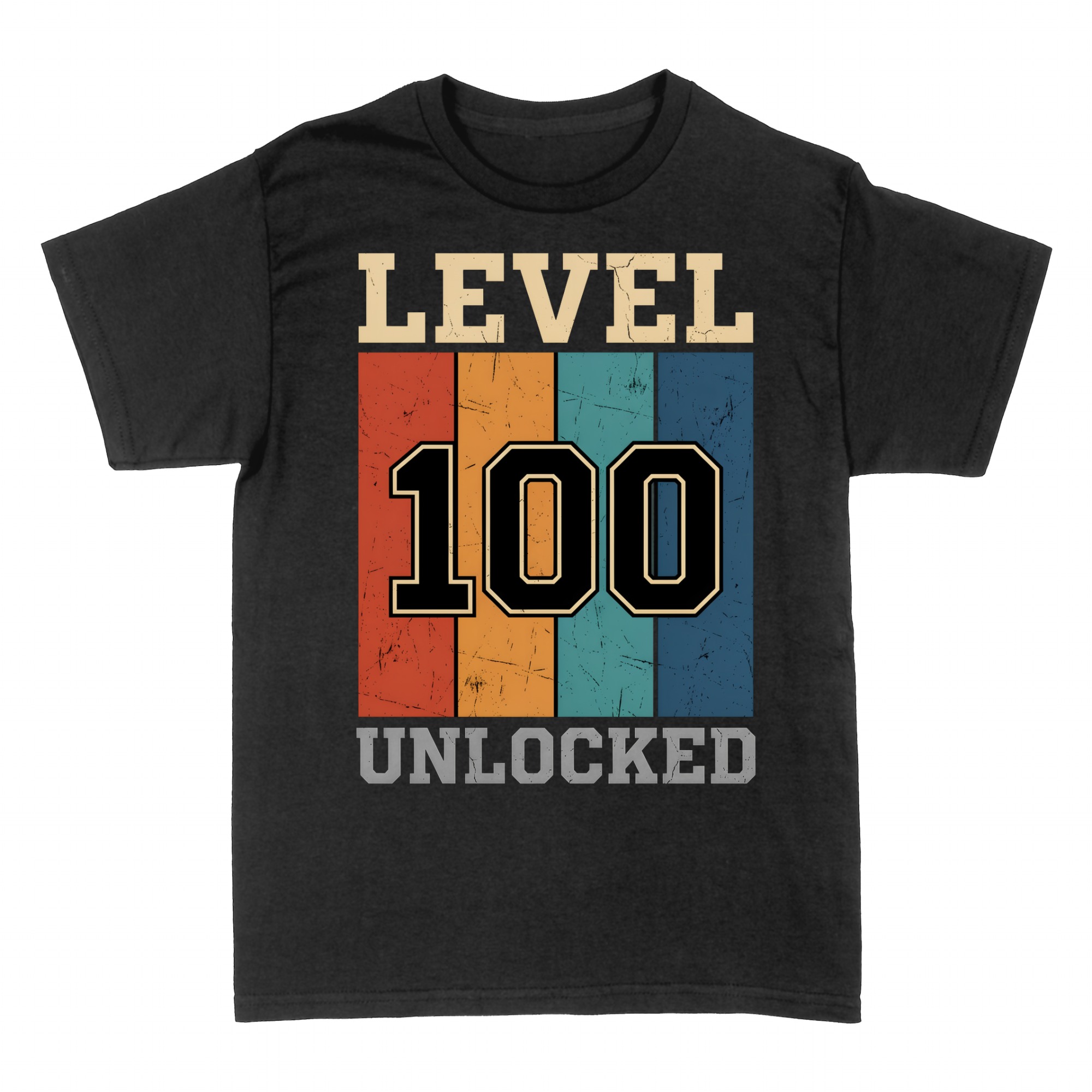 T-shirts: Level 100 d&eacute;bloqu&eacute;, gamer r&eacute;tro