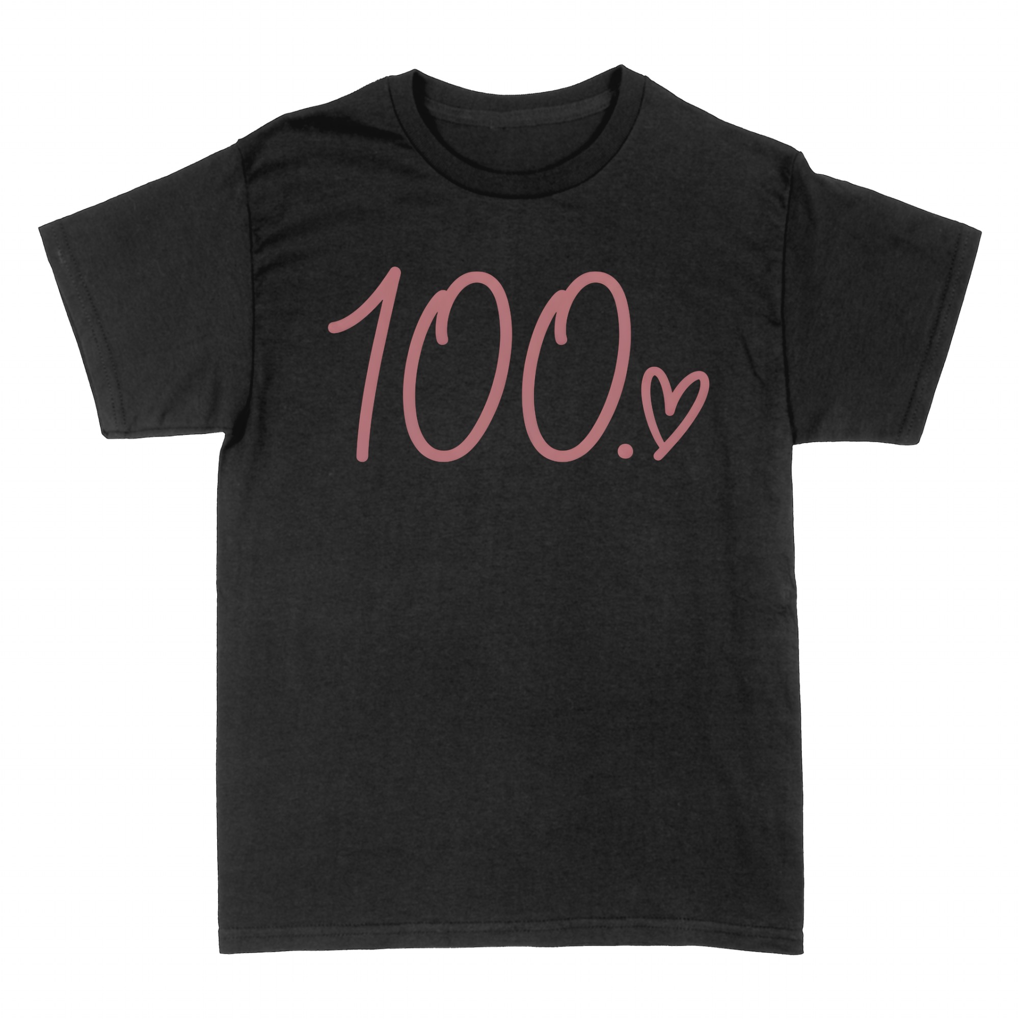 T-shirts: 100 manuscrit avec petit c&oelig;ur