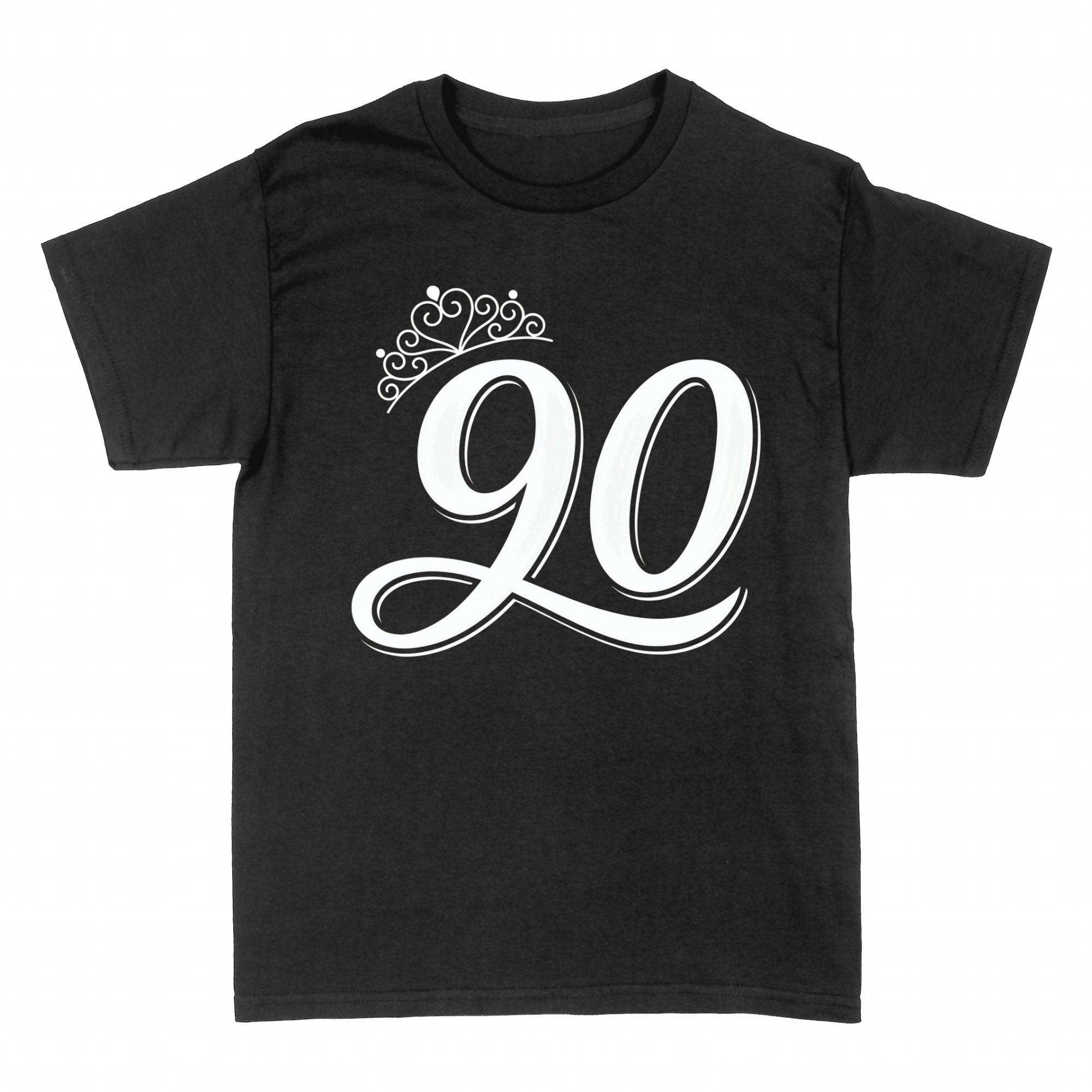 T-shirts: 90 ans avec couronne