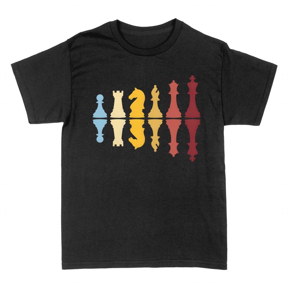 T-shirts: Pi&egrave;ces d'&eacute;checs r&eacute;tro