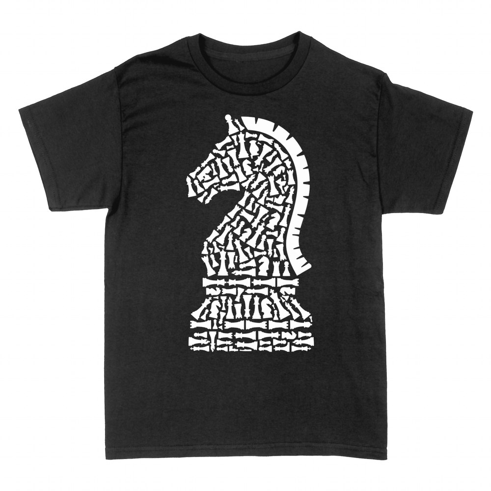T-shirts: Cavalier d'&eacute;checs en pi&egrave;ces