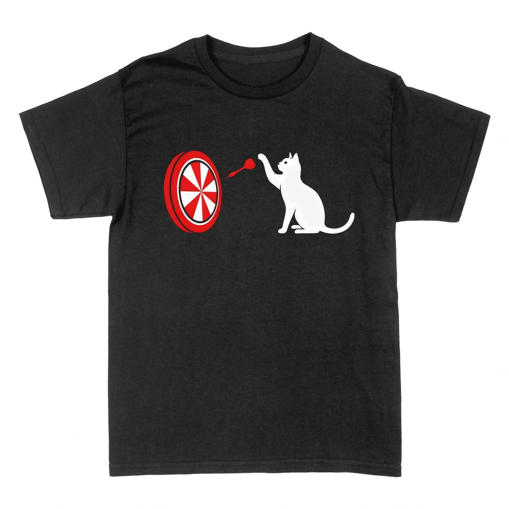 T-shirts: Chat joueur de fl&eacute;chettes