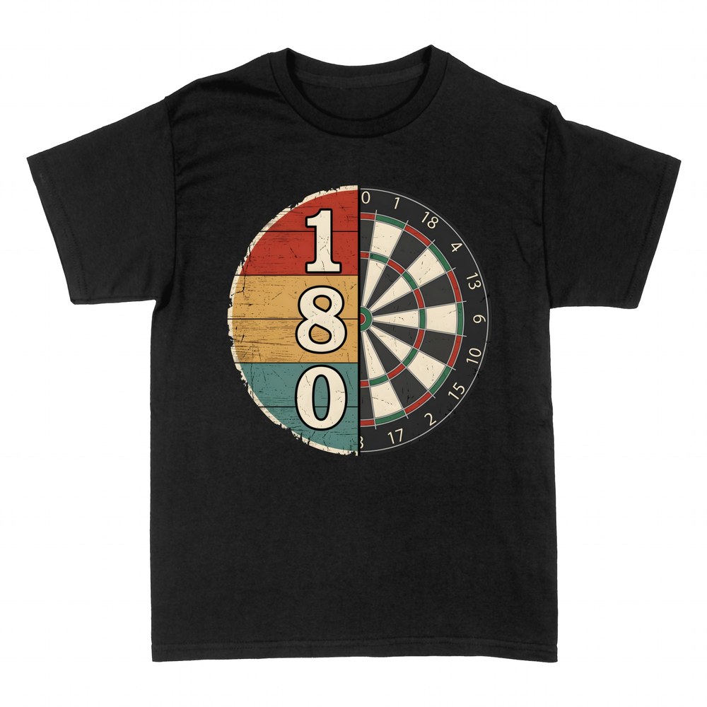 T-shirts: Cible de Fl&eacute;chettes 180 R&eacute;tro