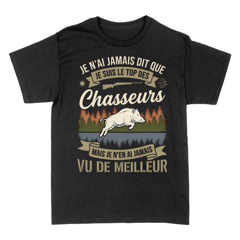 T-shirts: Humour chasseur sanglier le meilleur