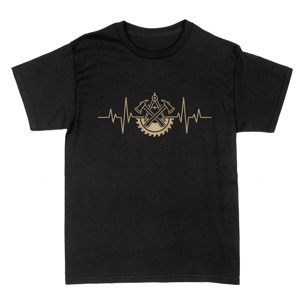 T-shirts: Battement avec embl&egrave;me de couvreur