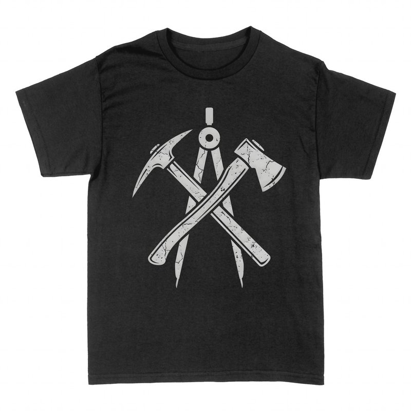 T-shirts: Embl&egrave;me de couvreur &agrave; outils