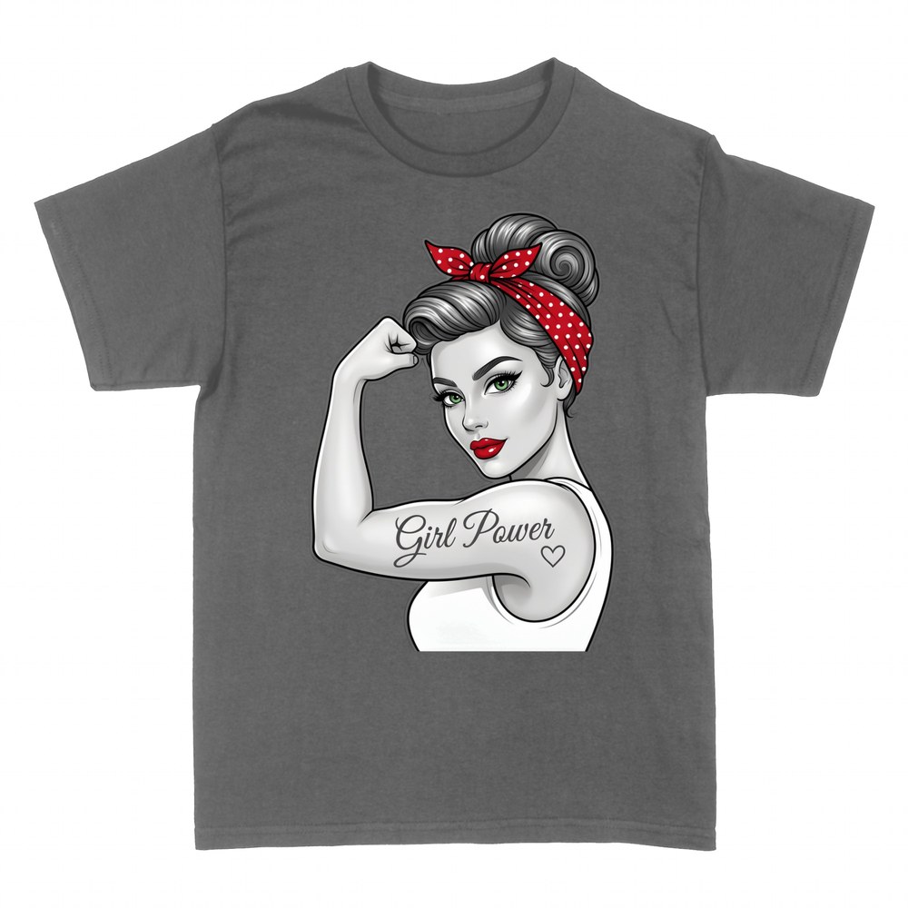 T-shirts: Femme forte Rosie au tatouage Girl Power