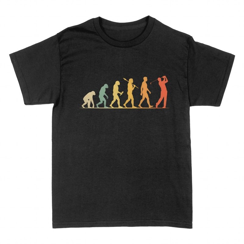 T-shirts: &Eacute;volution du golfeur, silhouettes r&eacute;tro