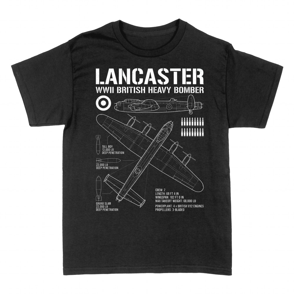 T-shirts: Plan du bombardier Lancaster