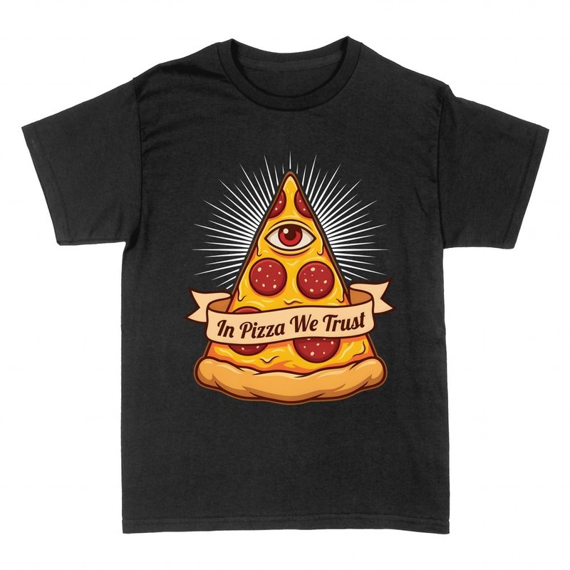 T-shirts: Part de pizza &oelig;il illuminati
