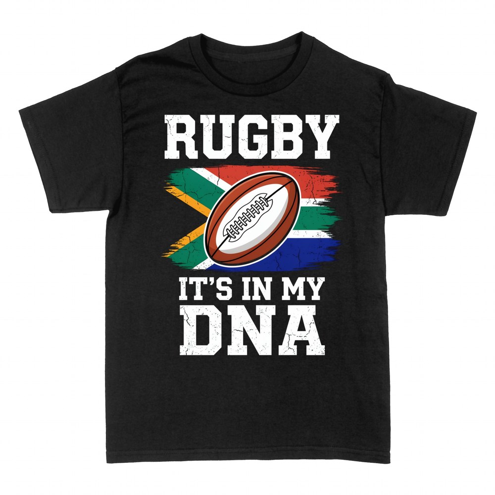 T-shirts: Le rugby dans mon ADN avec ballon et drapeau