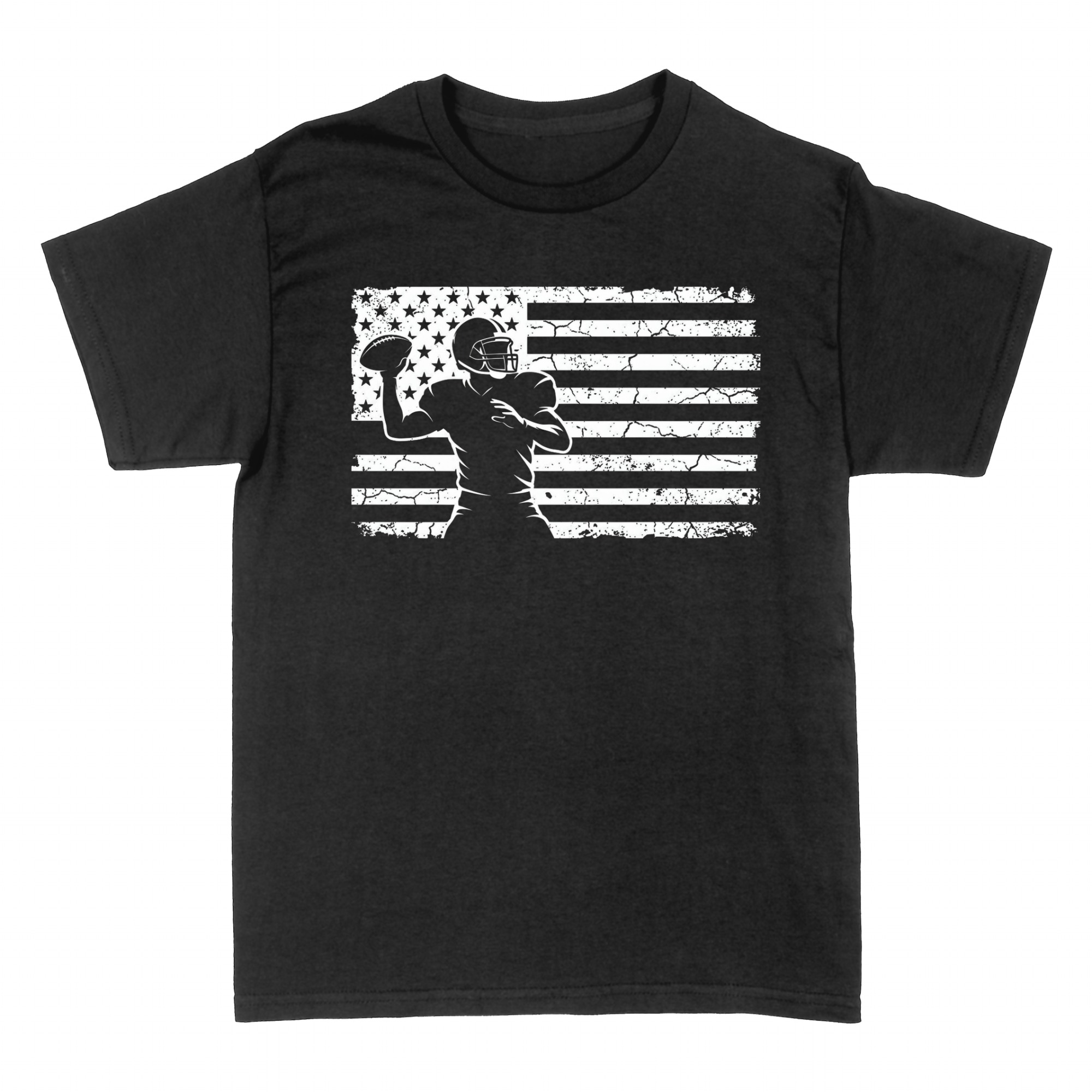 T-shirts: Football am&eacute;ricain avec drapeau USA