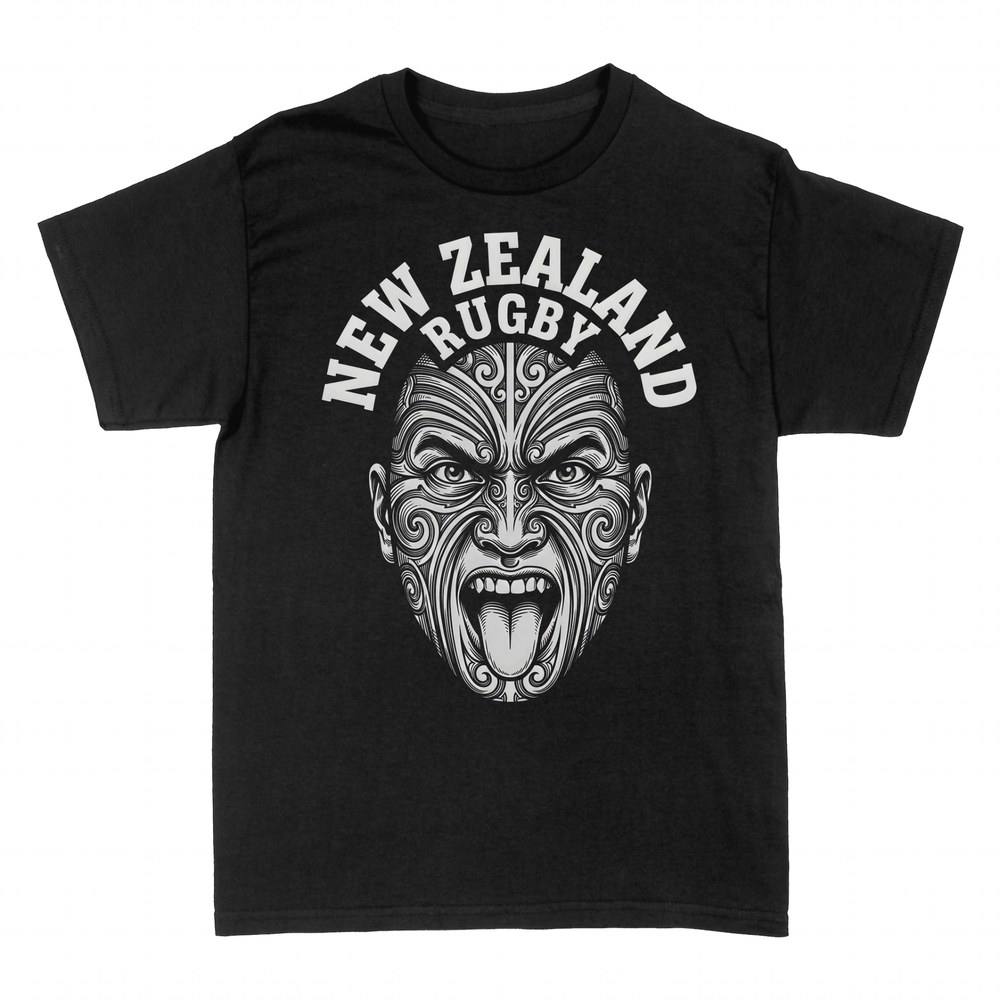 T-shirts: Guerrier maori rugby Nouvelle-Z&eacute;lande