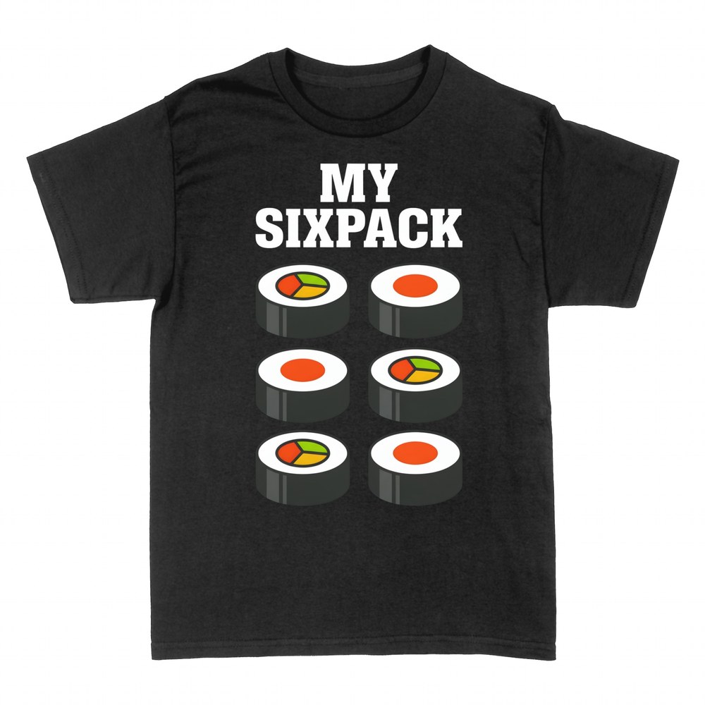 T-shirts: Sushi six-pack, mes abdos en maki