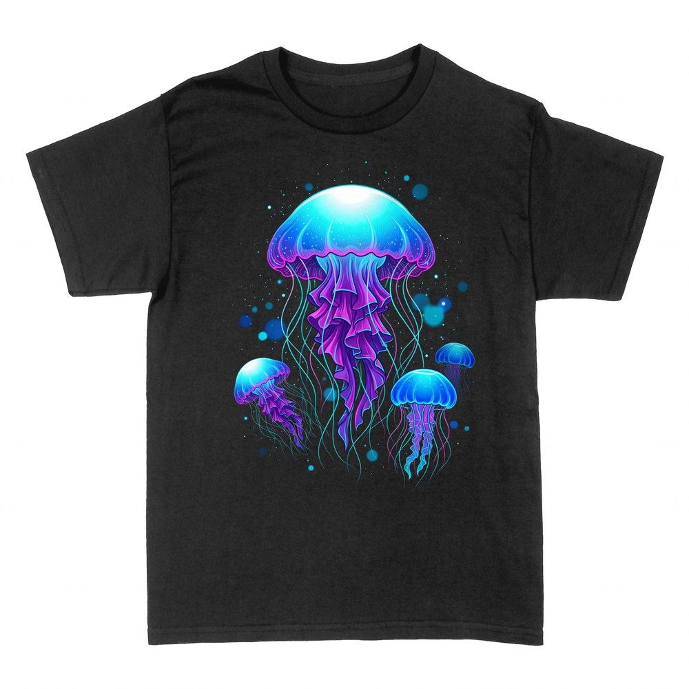 T-shirts: M&eacute;duses bioluminescentes n&eacute;on