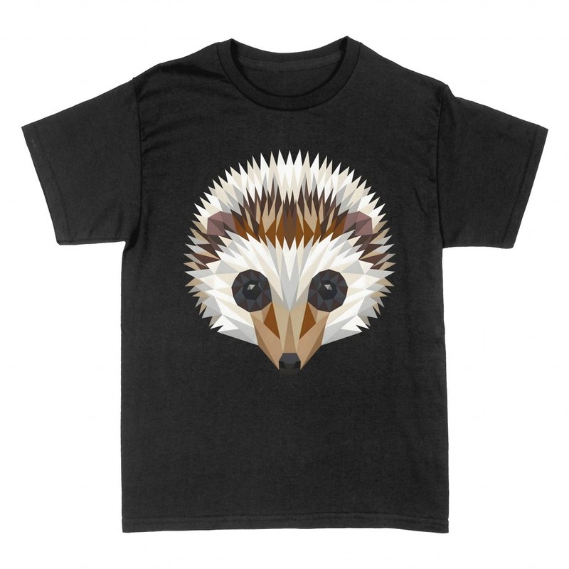 T-shirts: T&ecirc;te de H&eacute;risson G&eacute;om&eacute;trique Low Poly