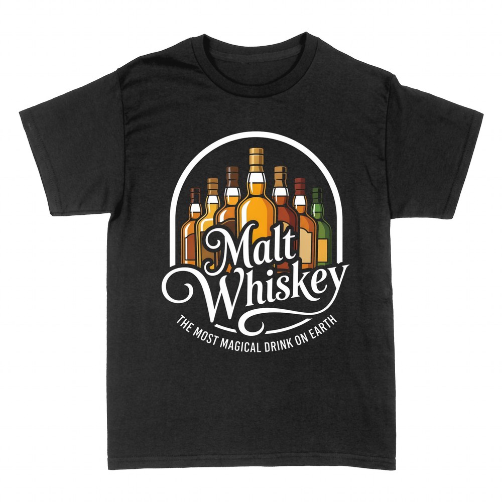 T-shirts: Malt Whiskey, la boisson la plus magique