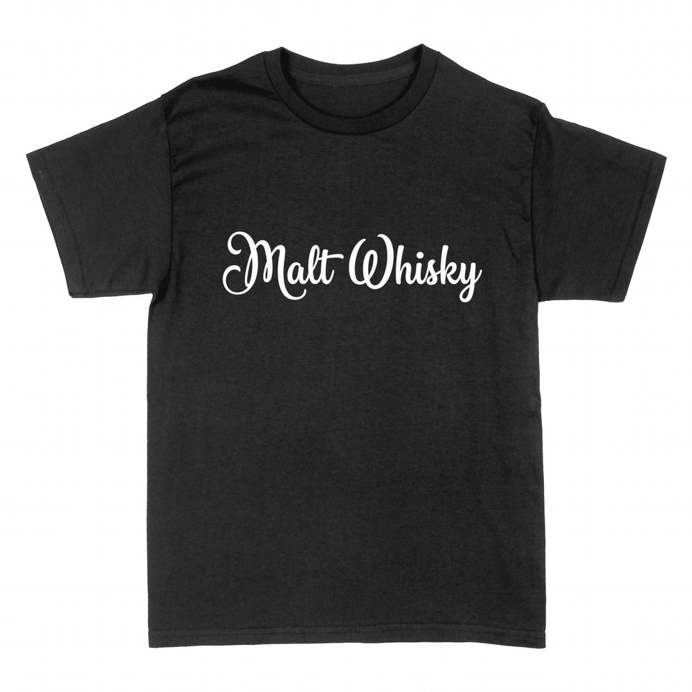 T-shirts: Malt Whisky en lettrage &eacute;l&eacute;gant