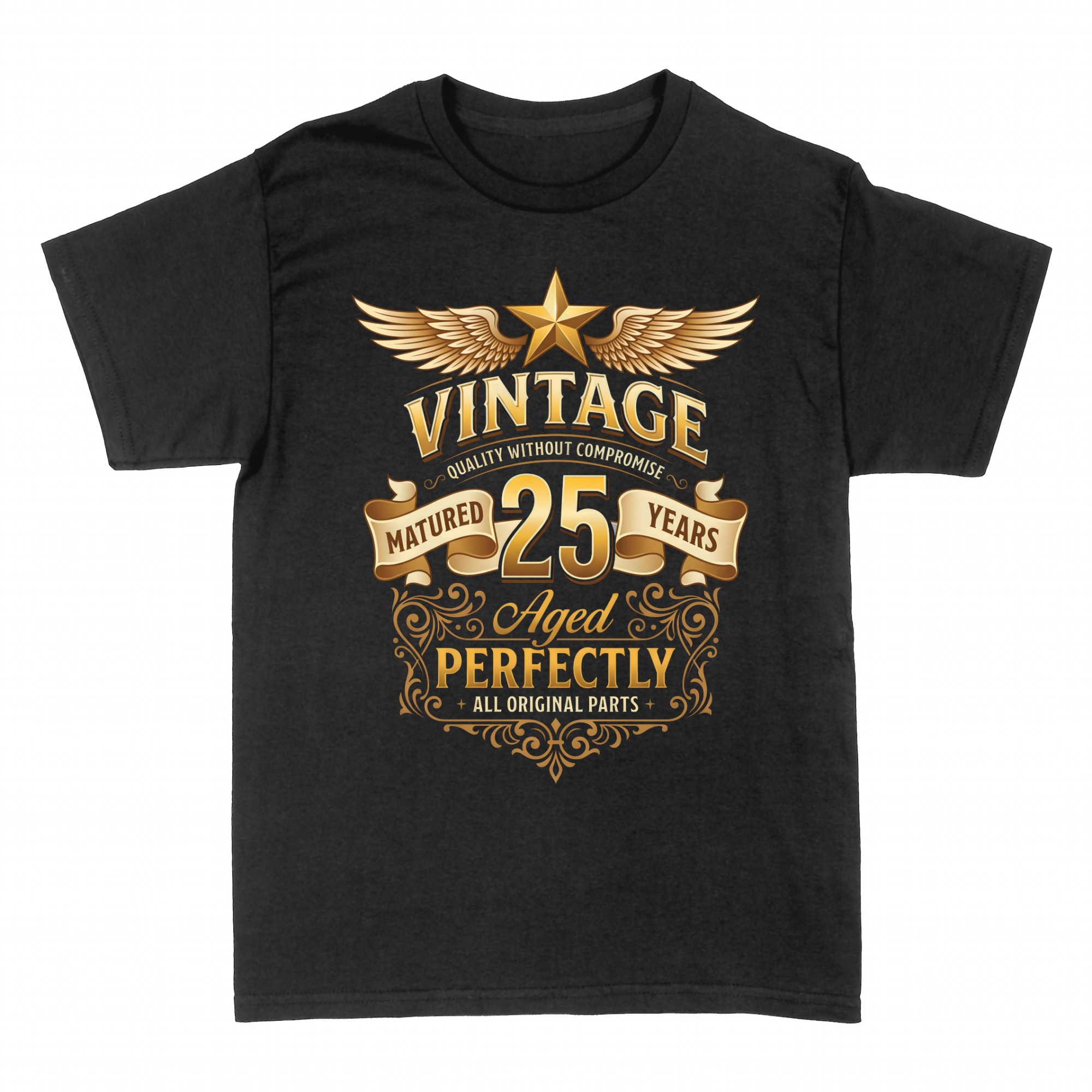 T-shirts: Vintage 25 ans, vieilli &agrave; la perfection