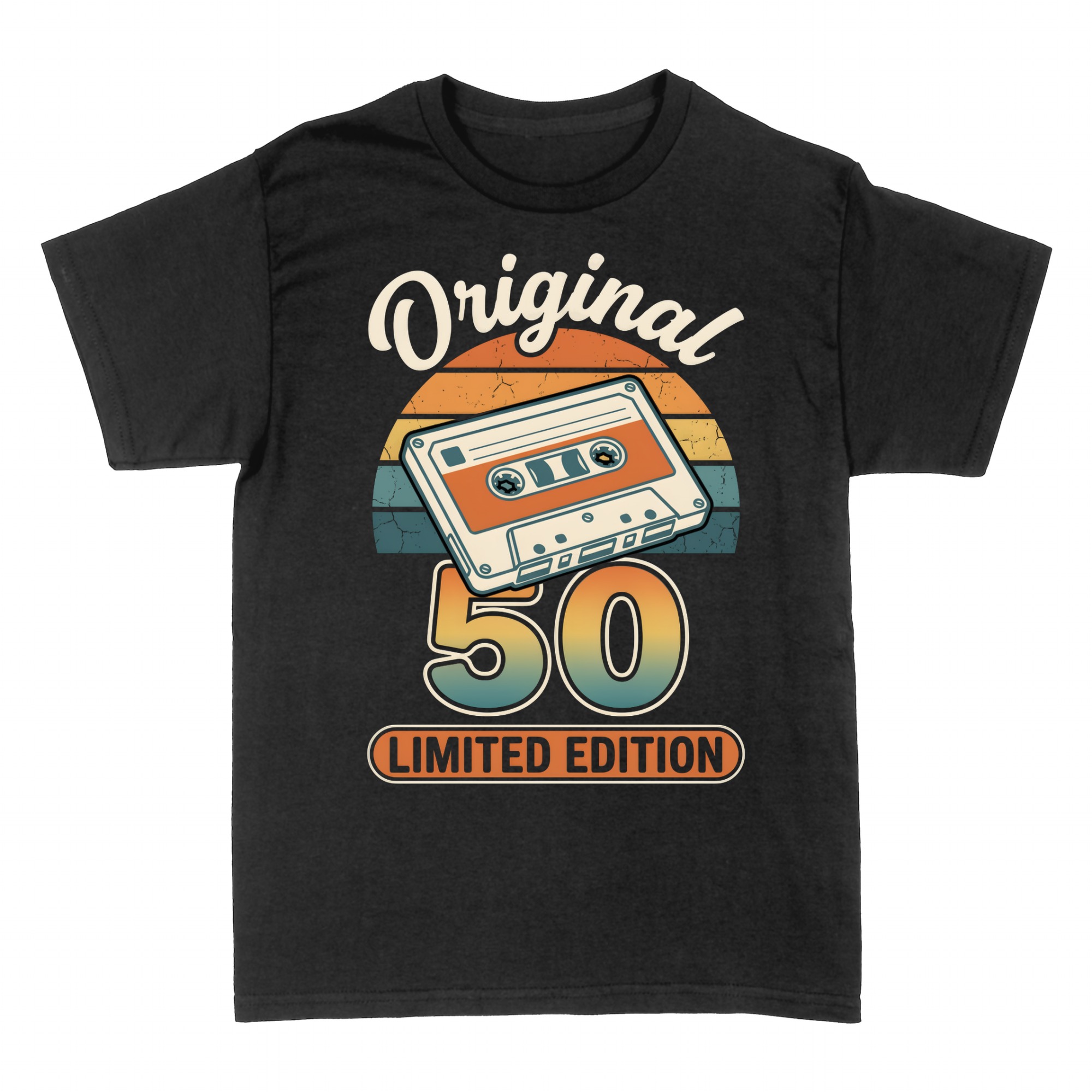 T-shirts: 50 cassette r&eacute;tro anniversaire