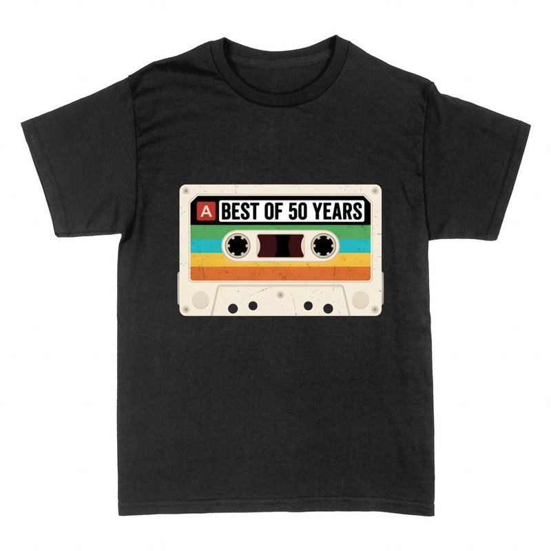T-shirts: Cassette retro Best of 50 Years