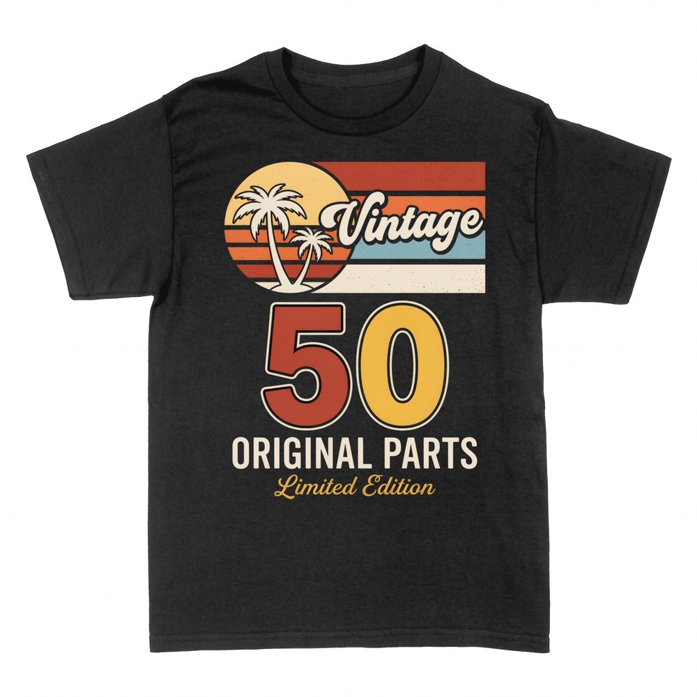 T-shirts: Vintage 50 Parts coucher de soleil