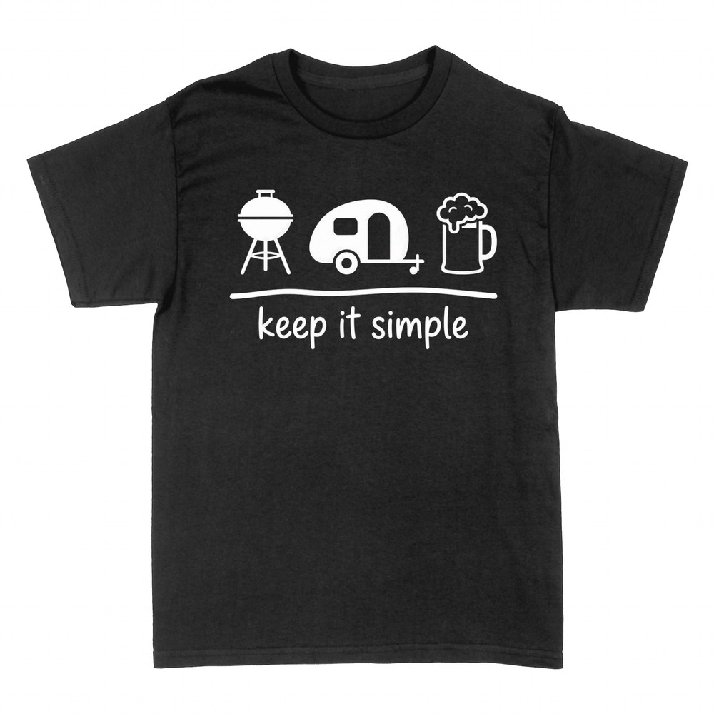 T-shirts: Barbecue caravane et bi&egrave;re keep it simple