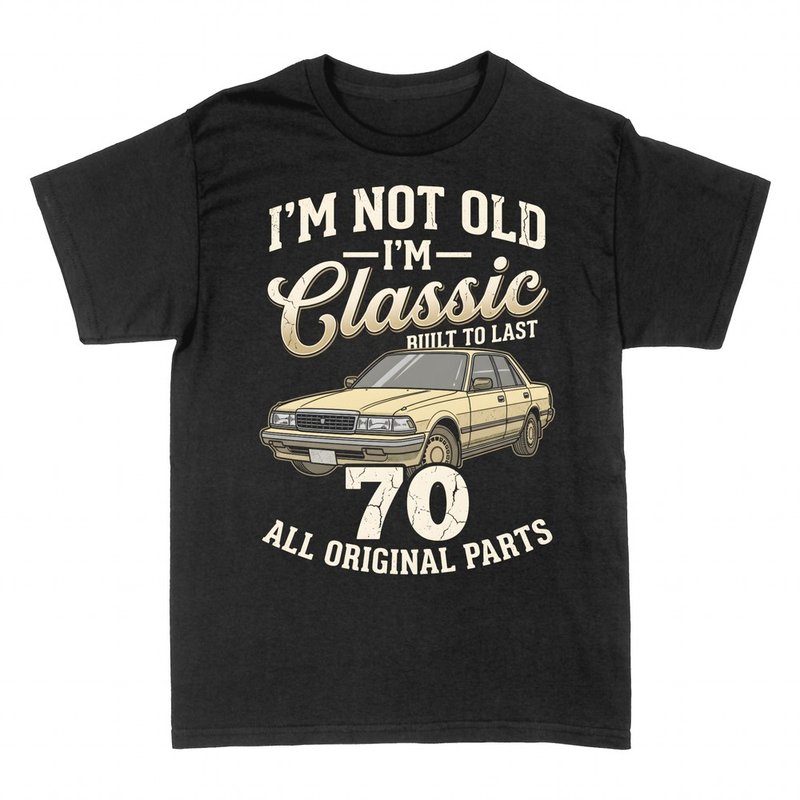 T-shirts: Pas vieux mais classique : voiture et 70