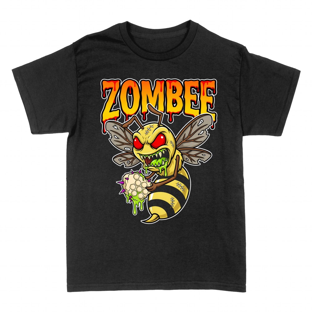 T-shirts: Abeille zombie ZOMBEE aux yeux rouges