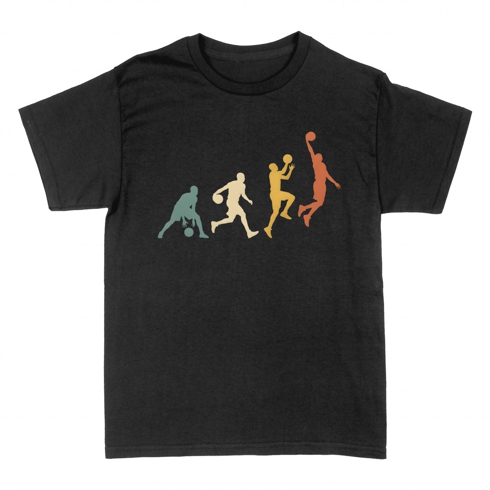 T-shirts: &Eacute;volution du joueur de basket r&eacute;tro