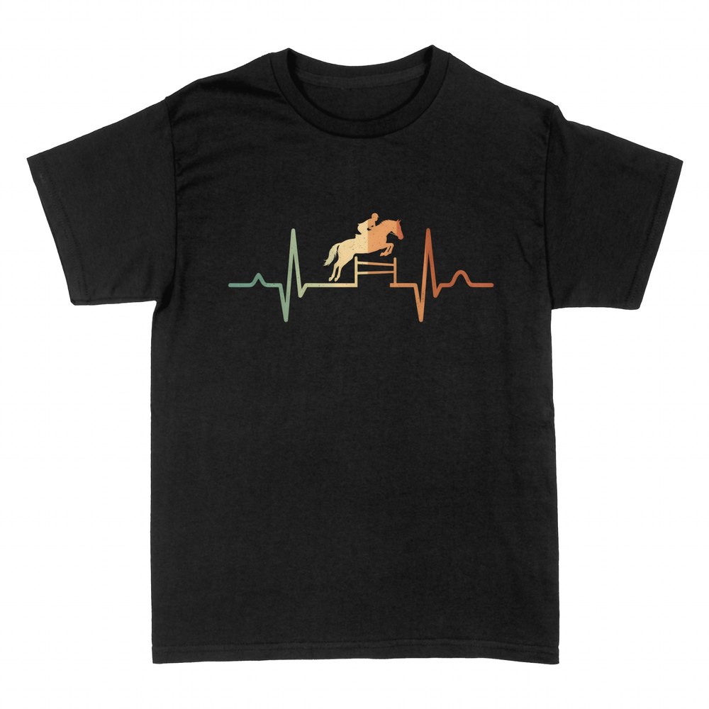 T-shirts: Cheval sautant en ligne de battement