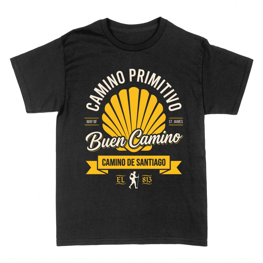 T-shirts: Buen Camino coquille et p&egrave;lerin du Camino