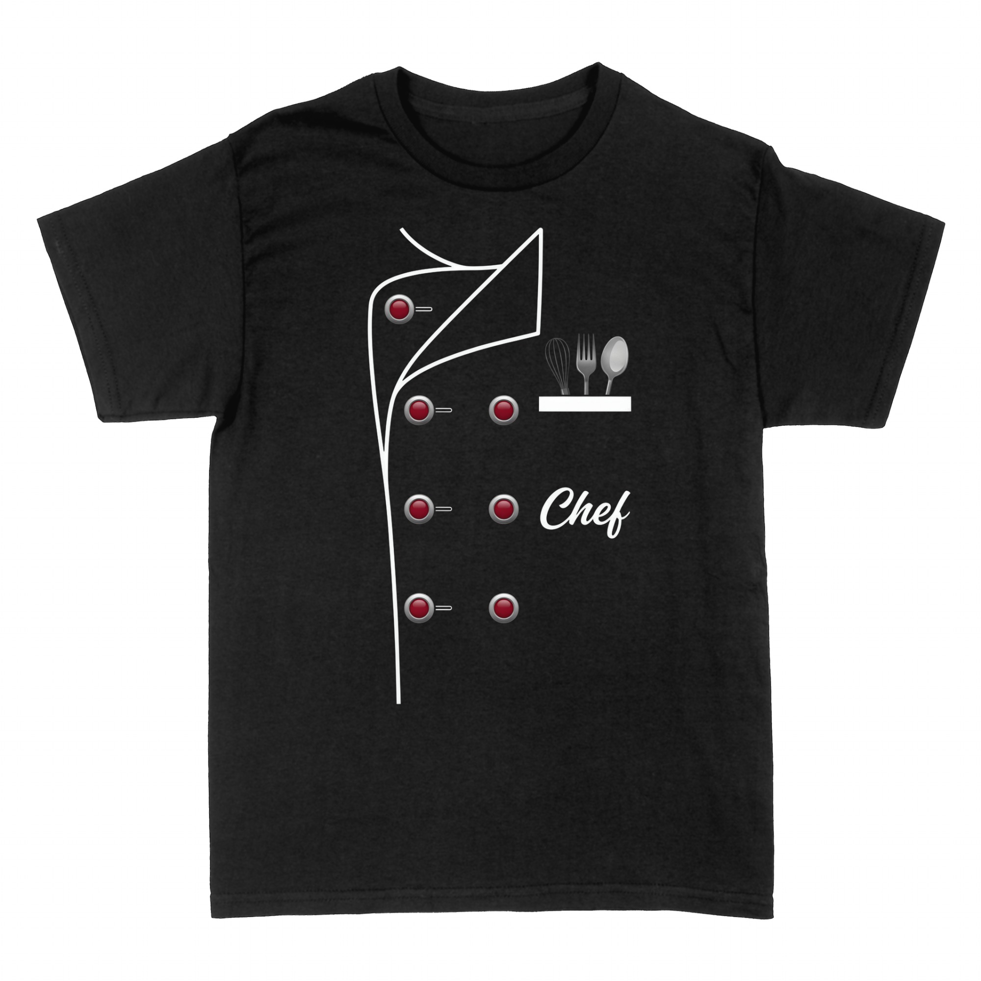 T-shirts: Veste de chef avec ustensiles