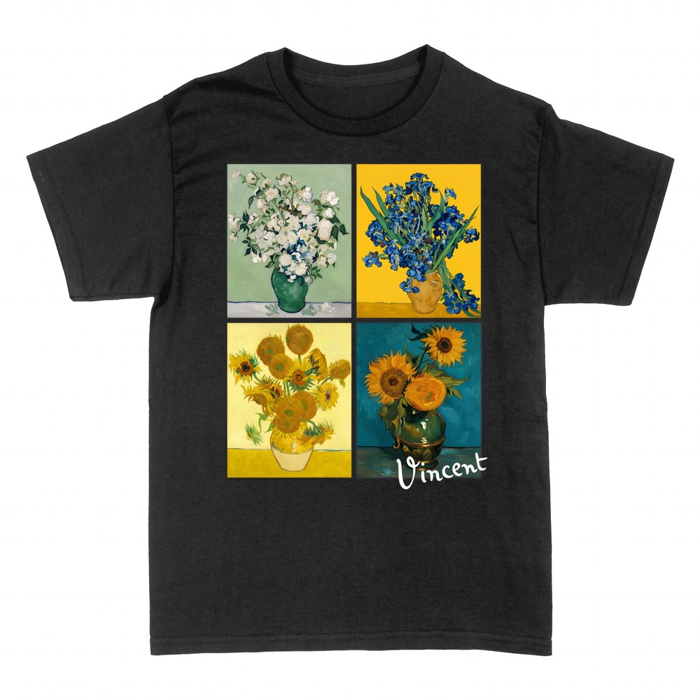 T-shirts: Collage fleurs de Van Gogh
