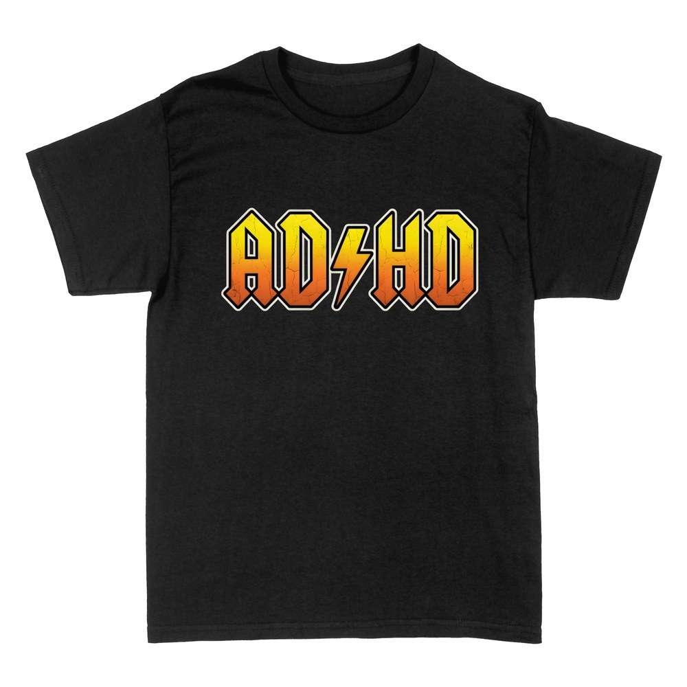 T-shirts: &Eacute;clair rock TDAH parodie