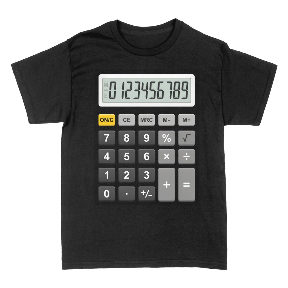 T-shirts: Calculatrice avec &eacute;cran 0123456789