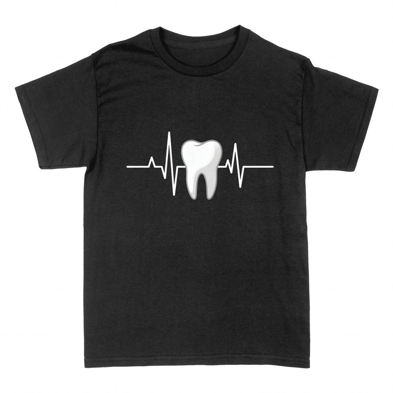 T-shirts: Dent avec Ligne de Battement