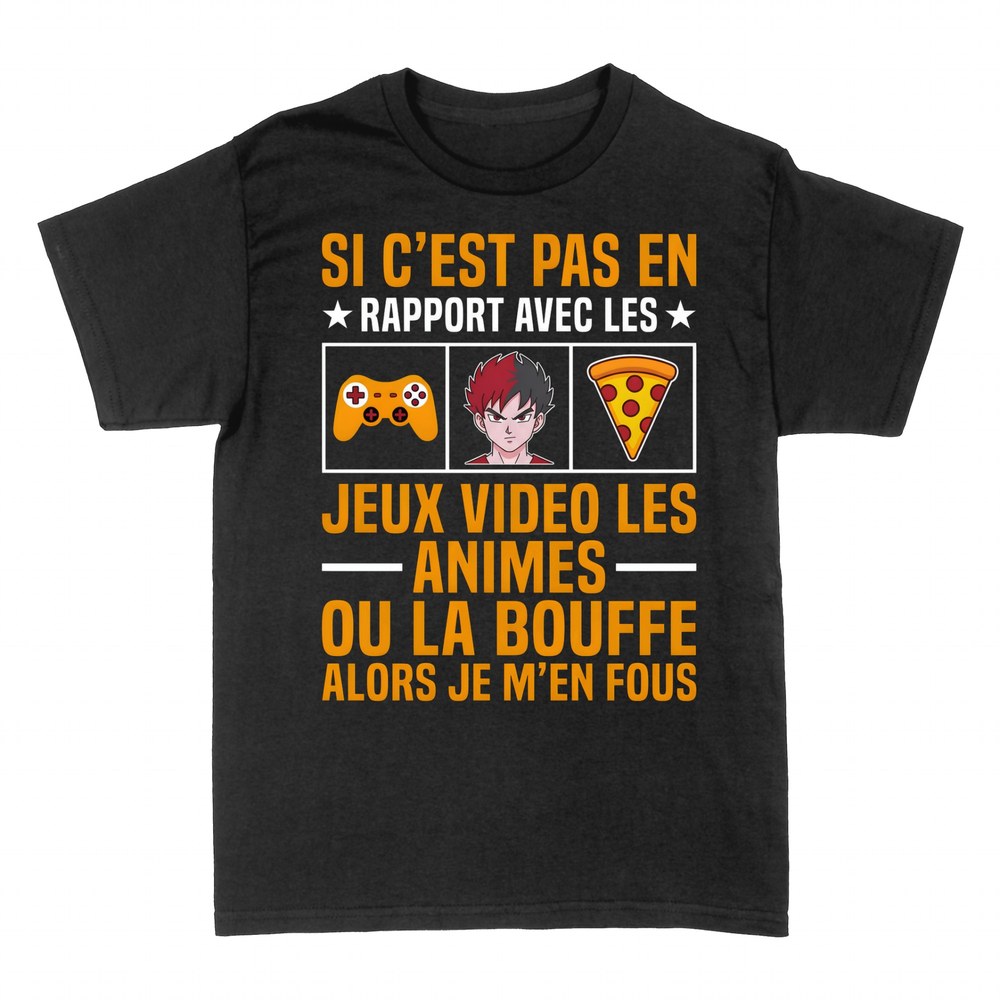 T-shirts: Jeux vid&eacute;o, anim&eacute;s ou bouffe sinon rien