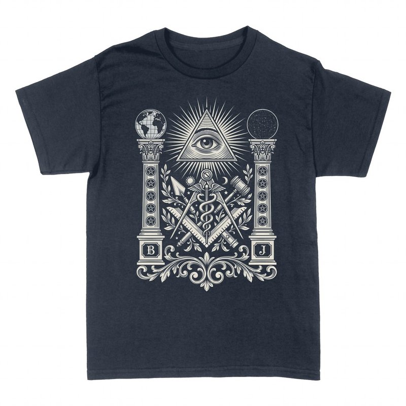T-shirts: Embl&egrave;me Ma&ccedil;onnique &OElig;il de la Providence