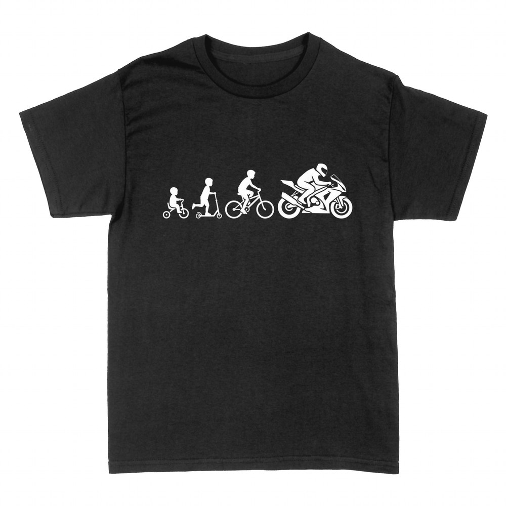 T-shirts: &Eacute;volution du motard : tricycle &agrave; moto
