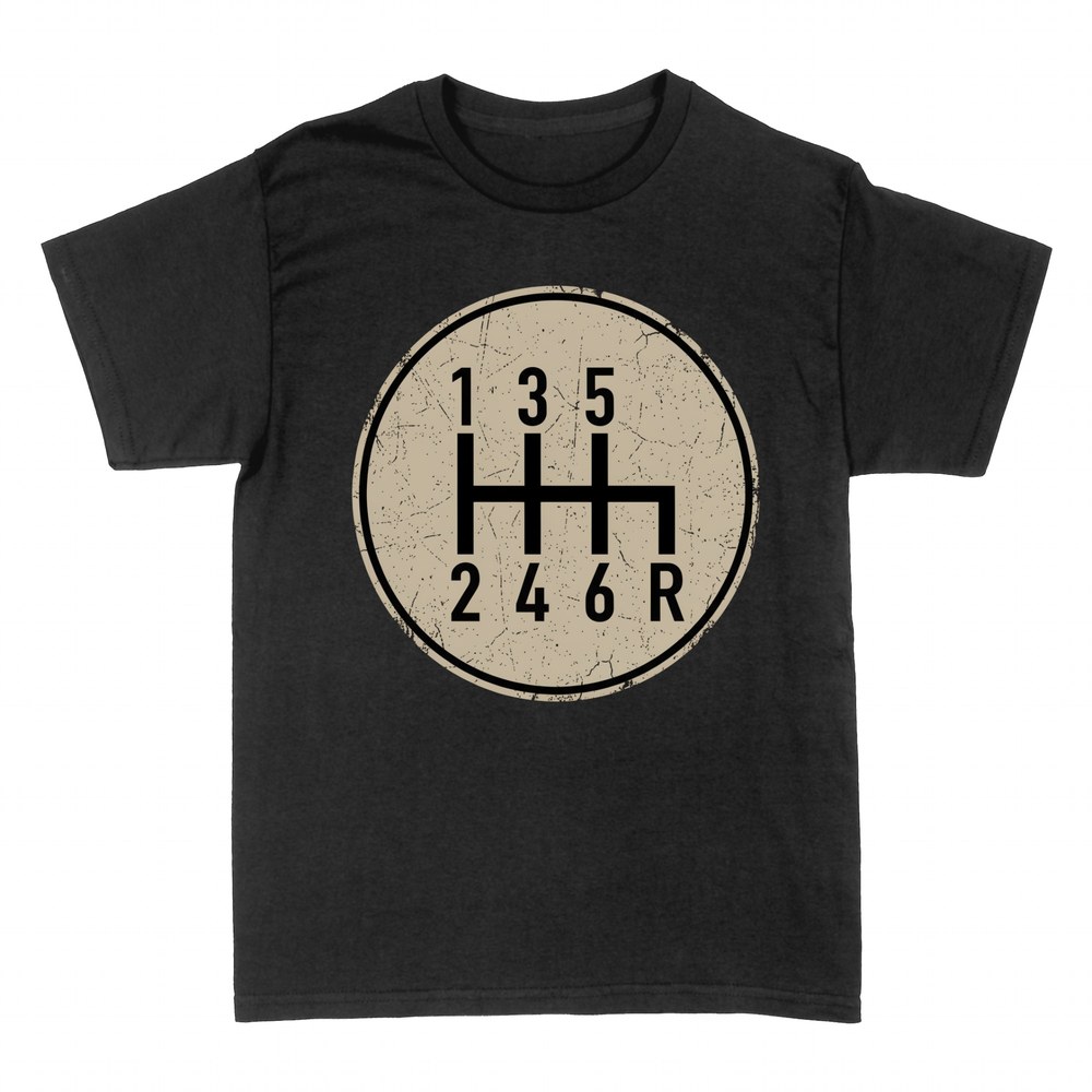 T-shirts: Sch&eacute;ma de la grille de vitesses manuelle