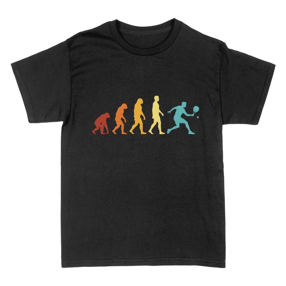 T-shirts: &Eacute;volution du tennis, du singe au joueur