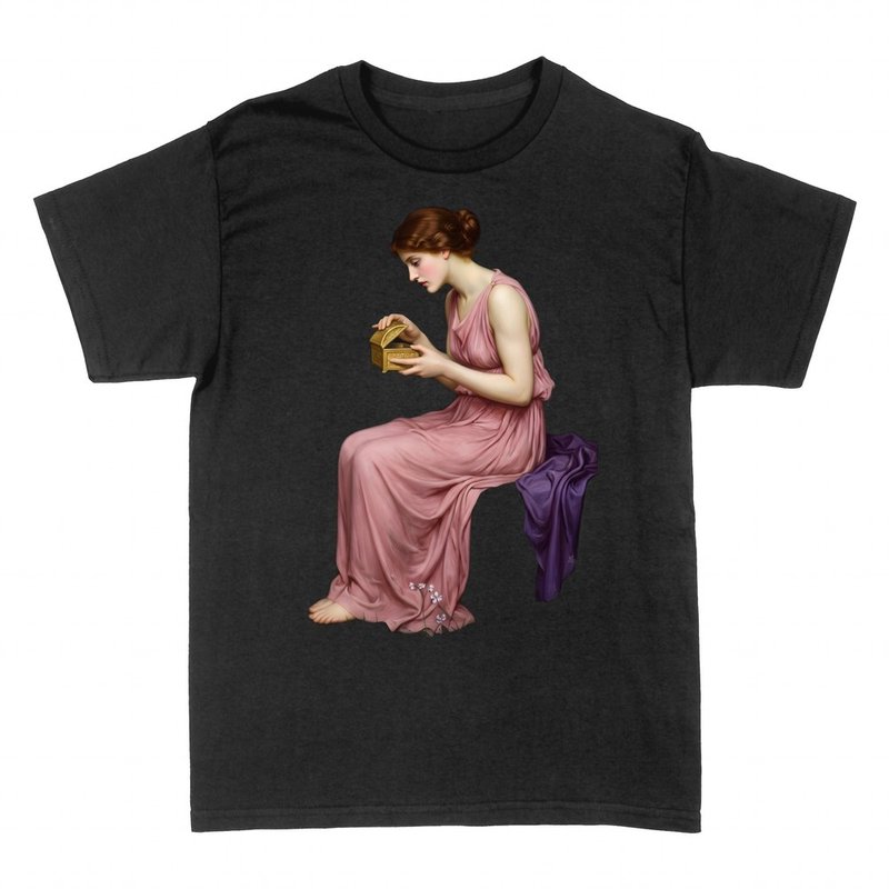T-shirts: Pandore ouvrant le coffret dor&eacute;