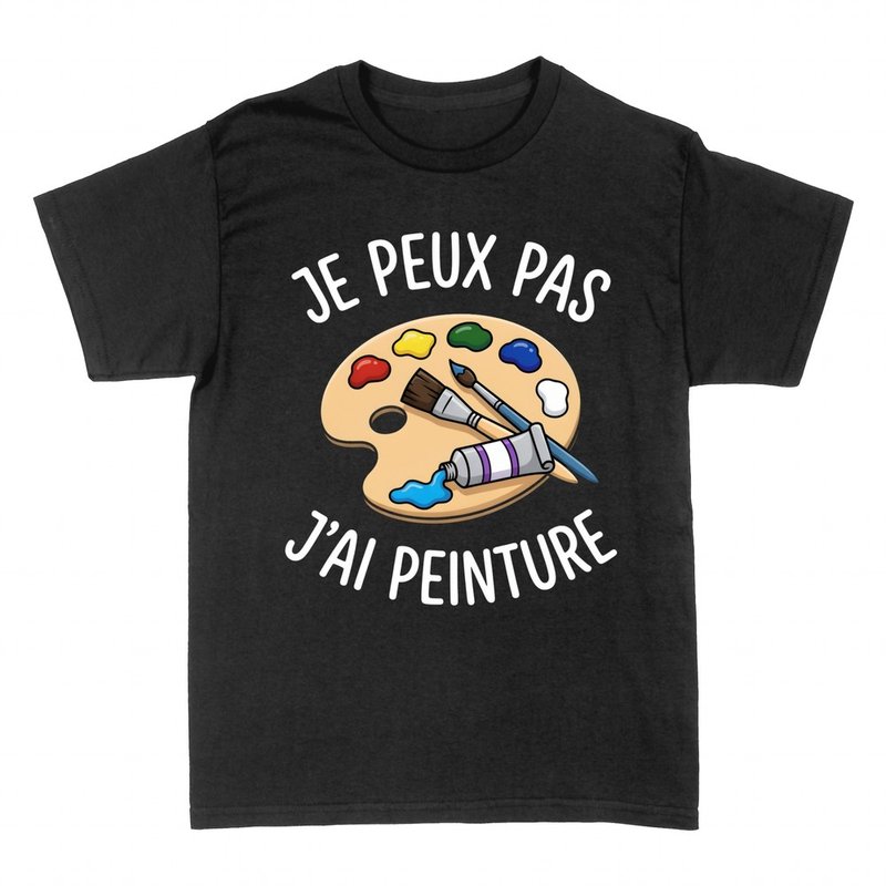 T-shirts: Je peux pas j'ai peinture palette